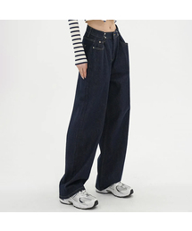 AVANDRESS | BUCKLE WIDE DENIM PANTS INDIGO(デニムパンツ)