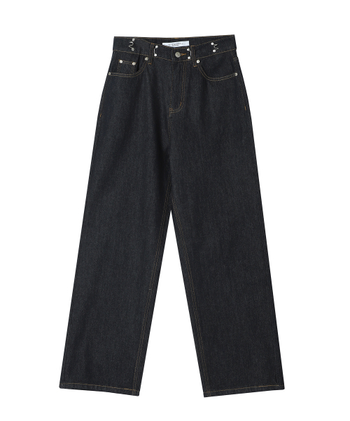 AVANDRESS(アバンドレス )の「BUCKLE WIDE DENIM PANTS INDIGO(デニムパンツ・レディース・その他・X-LARGE)」の2枚目の写真