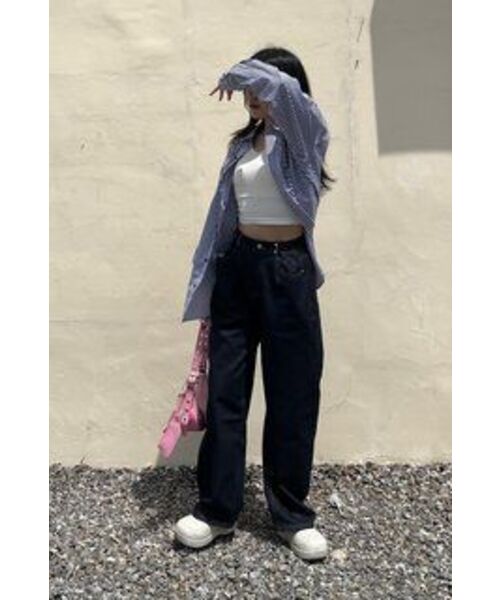 AVANDRESS(アバンドレス )の「BUCKLE WIDE DENIM PANTS INDIGO(デニムパンツ・レディース・その他・X-LARGE)」の8枚目の写真