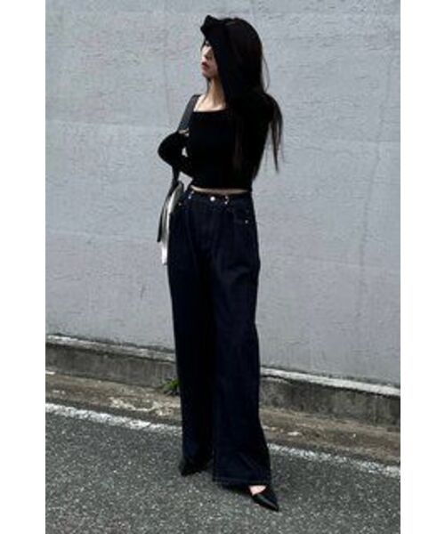 AVANDRESS(アバンドレス )の「BUCKLE WIDE DENIM PANTS INDIGO(デニムパンツ・レディース・その他・X-LARGE)」の10枚目の写真