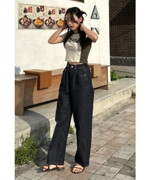 AVANDRESS(アバンドレス )の「BUCKLE WIDE DENIM PANTS INDIGO(デニムパンツ・レディース・その他・X-LARGE)」の16枚目の写真