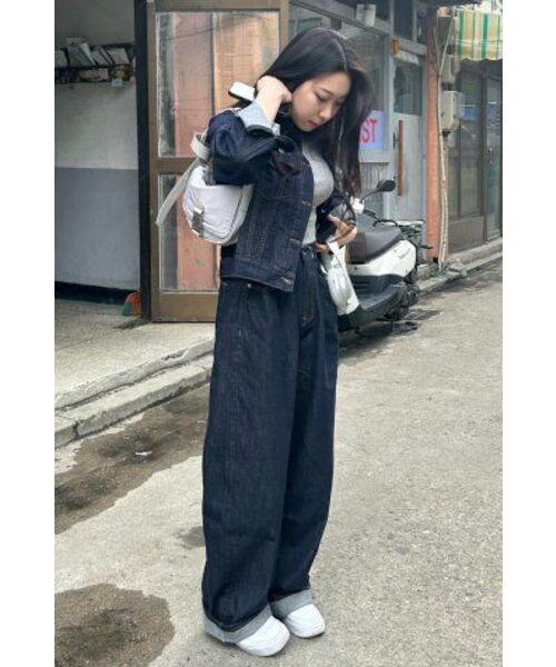 AVANDRESS(アバンドレス )の「BUCKLE WIDE DENIM PANTS INDIGO(デニムパンツ・レディース・その他・X-LARGE)」の20枚目の写真