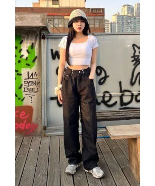 AVANDRESS(アバンドレス )の「BUCKLE WIDE DENIM PANTS INDIGO(デニムパンツ・レディース・その他・X-LARGE)」の22枚目の写真