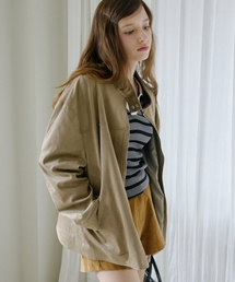 LETTER FROM MOON（レターフロムムーン）の「レストスエードオーバーサイズジャケット（オリーブ）（その他アウター）」