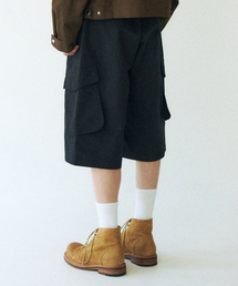 SLOWACID（スローアシッド）の「アウトポケットバミューダカーゴコットンショーツ[ブラック]（その他パンツ）」