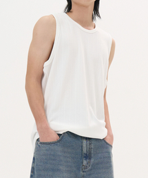 かぎ針編みスリーブレス(IVORY)