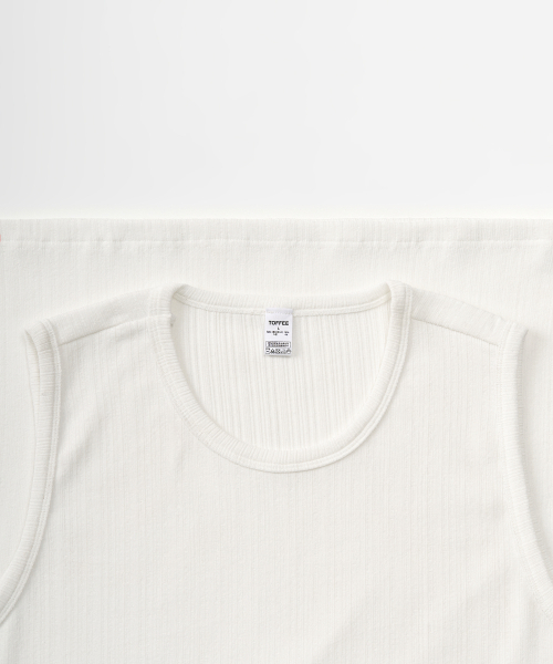 TOFFEE(トフィー)の「かぎ針編みスリーブレス(IVORY)(Tシャツ/カットソー・メンズ・その他・MEDIUM/LARGE/X-LARGE)」の4枚目の写真
