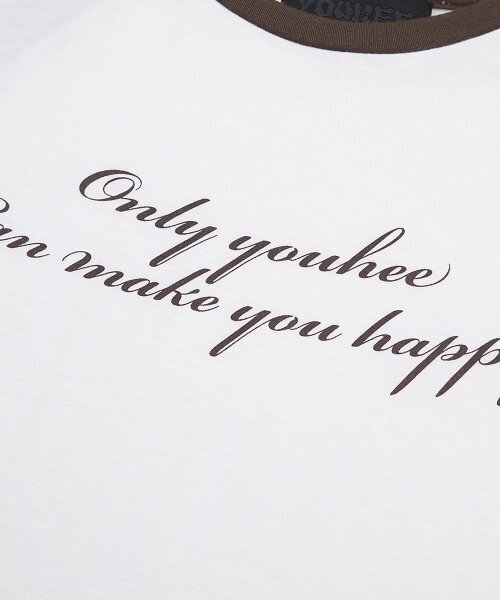 YOUHEE(ユヒ)の「REGLAN LETTERING LONG SLEEVE BROWN(Tシャツ/カットソー・レディース・その他・FREE)」の4枚目の写真
