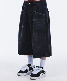 SCALLYWAG（スカリーワグ）の「ビッグバミューダデニムショーツ[ブラック]（その他パンツ）」