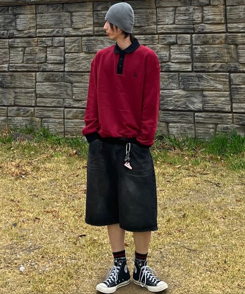 SCALLYWAG（スカリーワグ）の「ビッグバミューダデニムショーツ[ブラック]（その他パンツ・レディース・その他・LARGE/X-LARGE/SMALL/MEDIUM）」の19枚目の写真