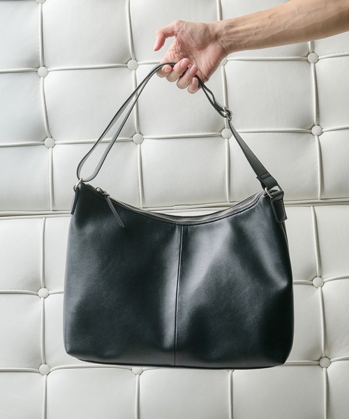 Adoon plain（アドーンプレーン）の「2-WayArtificial Grain  Shoulder Bag / 2Way合皮ショルダーバッグ（ショルダーバッグ・メンズ・ブラック/ブラウン・FREE）」の21枚目の写真
