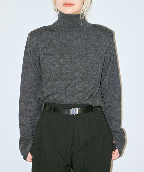 CITYSHOP(シティーショップ)の「TURTLE NECK ニット(ニット/セーター・レディース・ブラック/ブラウン/グレー/ピンク/ブラウン系その他・FREE)」の12枚目の写真