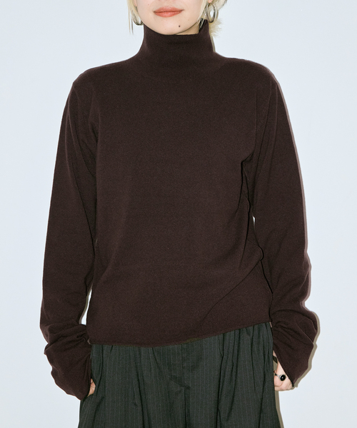 CITYSHOP(シティーショップ)の「TURTLE NECK ニット(ニット/セーター・レディース・ブラック/ブラウン/グレー/ピンク/ブラウン系その他・FREE)」の22枚目の写真