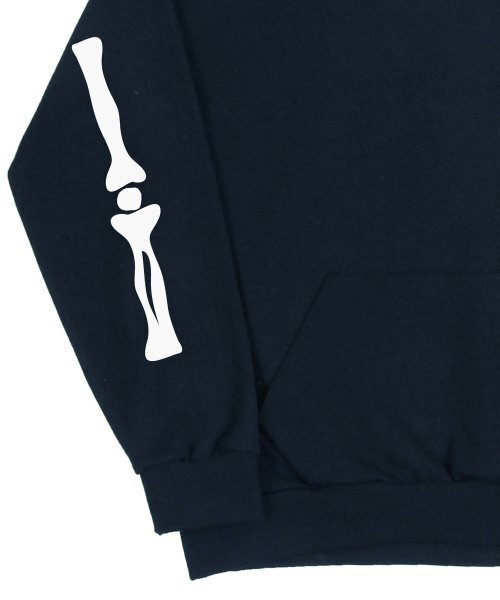 GRAVER（グレーバー）の「[ユニセックス]エルボーOFボンフードパーカー_ネイビー（パーカー・レディース・ホワイト・SMALL/MEDIUM/LARGE/X-LARGE）」の4枚目の写真