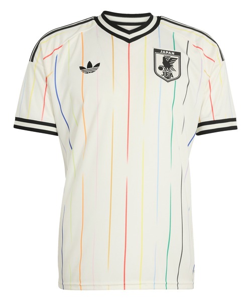 adidas(アディダス)の「adidas/アディダス サッカー日本代表 2026 アウェイ レプリカ ユニフォーム(Tシャツ/カットソー・メンズ・ホワイト×ブラック・XL/2XL/L/M/3XL)」の3枚目の写真