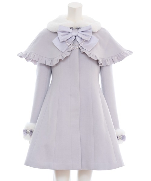 Secret Honey（シークレットハニー）の「ケープ付コート（その他アウター・レディース・グレー/オフホワイト・MEDIUM）」の18枚目の写真