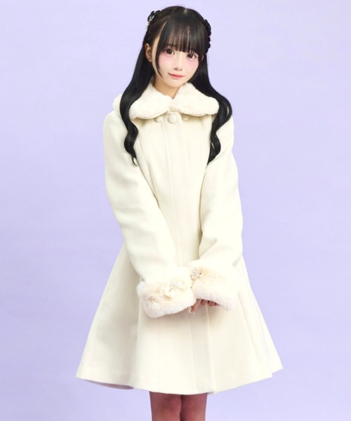 Secret Honey（シークレットハニー）の「ケープ付コート（その他アウター・レディース・グレー/オフホワイト・MEDIUM）」の14枚目の写真