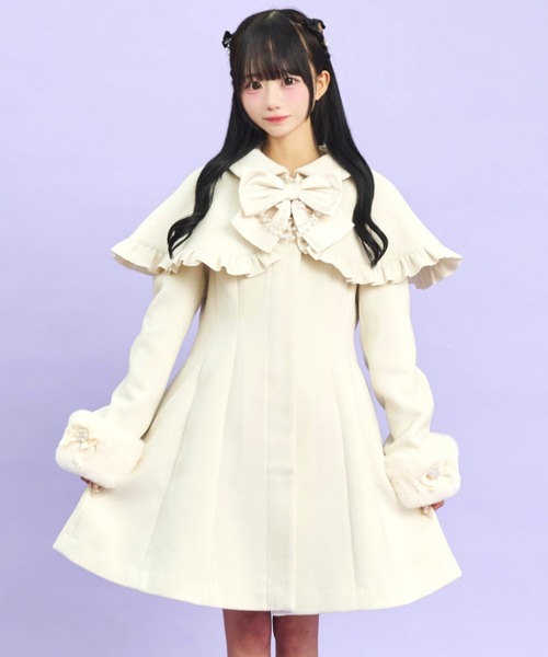 Secret Honey（シークレットハニー）の「ケープ付コート（その他アウター・レディース・グレー/オフホワイト・MEDIUM）」の11枚目の写真