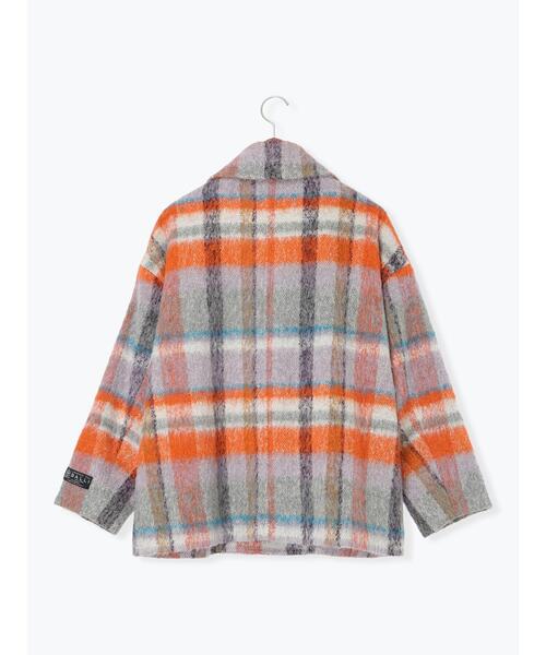 Te chichi CLASSIC（テチチクラシック）の「シャギーチェックテーラーショートコート《2025winter catalog item》（その他アウター・レディース・シルバーグレー/ベージュ・F）」の18枚目の写真