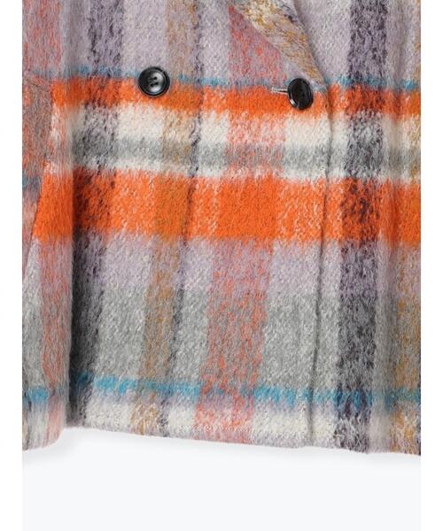 Te chichi CLASSIC（テチチクラシック）の「シャギーチェックテーラーショートコート《2025winter catalog item》（その他アウター・レディース・シルバーグレー/ベージュ・F）」の10枚目の写真