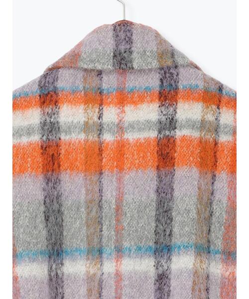 Te chichi CLASSIC（テチチクラシック）の「シャギーチェックテーラーショートコート《2025winter catalog item》（その他アウター・レディース・シルバーグレー/ベージュ・F）」の11枚目の写真