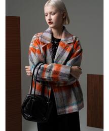 Te chichi CLASSIC（テチチクラシック）の「シャギーチェックテーラーショートコート《2025winter catalog item》（その他アウター）」