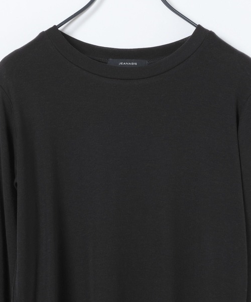 JEANASIS（ジーナシス）の「シルキータッチクルーLS TEE/629911（Tシャツ/カットソー・レディース・ブラック/ホワイト/ベージュ系その他/レッド・FREE）」の7枚目の写真