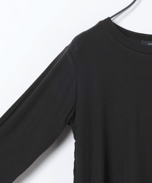 JEANASIS（ジーナシス）の「シルキータッチクルーLS TEE/629911（Tシャツ/カットソー・レディース・ブラック/ホワイト/ベージュ系その他/レッド・FREE）」の8枚目の写真