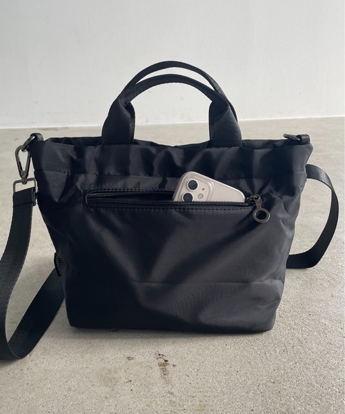 210nouve（トゥージュヌーブ）の「【2WAY】アウトポケット ドロスト ショルダー/ハンドバッグ（ハンドバッグ・レディース・ベージュ/ブラック/グリーン/レッド・FREE）」の7枚目の写真