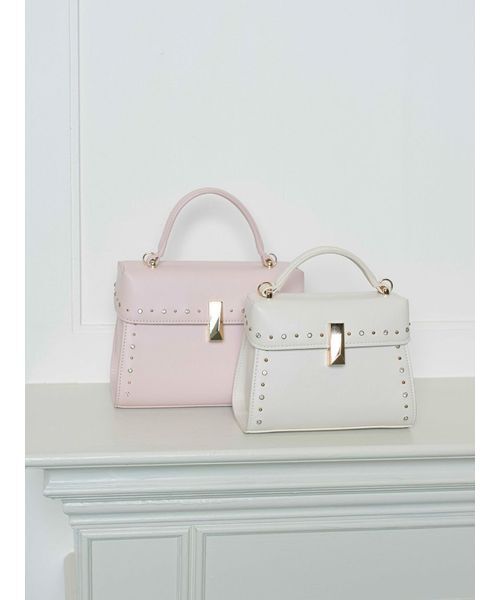 celford セルフォード ビジュースタッズポシェット アイボリー ショルダー CELFORD（セルフォード） リュタン ビジュースタッズポシェット