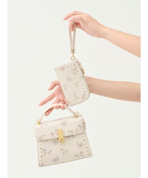 CELFORD(セルフォード)の「【リュタン】ビジュースタッズポシェット(ショルダーバッグ・レディース・ライトピンク/グレイッシュベージュ/アイボリー/ブラック/アニマル/ミント/ラベンダー・F)」の22枚目の写真