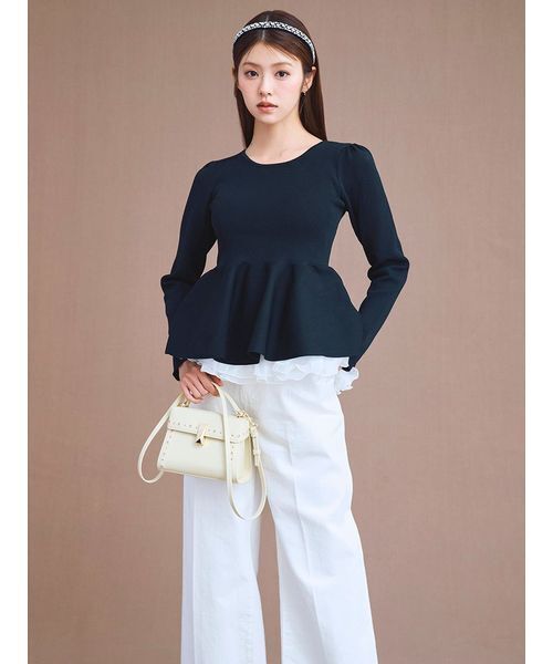 CELFORD（セルフォード）の「【リュタン】ビジュースタッズポシェット（ショルダーバッグ・レディース・ライトピンク/グレイッシュベージュ/アイボリー/ブラック/アニマル・F）」の9枚目の写真