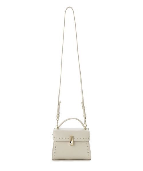 セルフォード リュタン ビジュースタッズポシェット グレイッシュベージュ CELFORD（セルフォード）の「【リュタン】ビジュースタッズポシェット