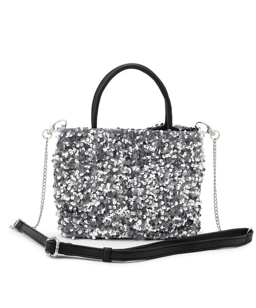 grove（グローブ）の「スクエアスパン2WAYミニトート（ショルダーバッグ・レディース・グレー系3/ブラック系3・00）」の7枚目の写真