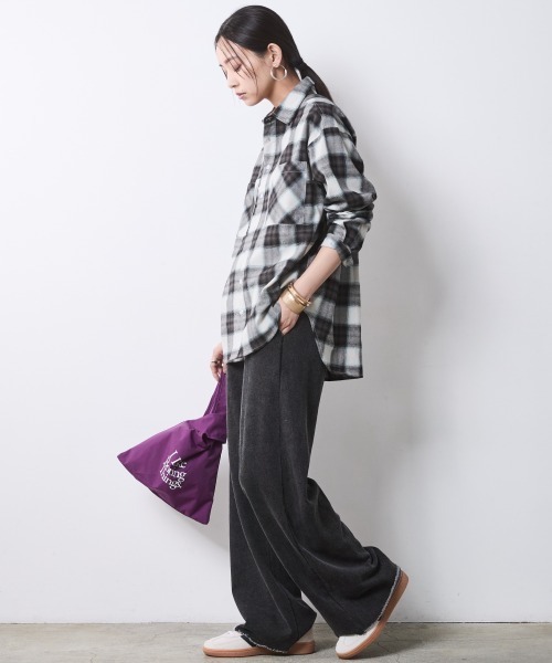CHIC STYLE(シックスタイル)の「硫化染スウェットパンツ<大きいサイズ有>シックスタイル(その他パンツ・レディース・チャコール/グレー系・M/L/LL/3L/4L/5L)」の21枚目の写真