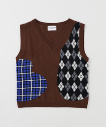 JOURNAL STANDARD | NOMARHYTHM TEXTILE (ノーマリズム テキスタイル) SMU Argyle & Check VEST(ベスト)