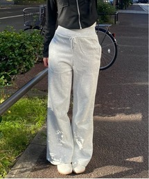 ハイウエストストレートスウェットパンツ