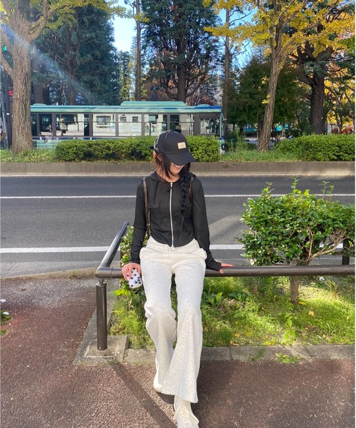 Vini（ヴィニ）の「ハイウエストストレートスウェットパンツ（スウェットパンツ・レディース・グレー/ブラック/ダークグレー/ホワイト・MEDIUM）」の12枚目の写真