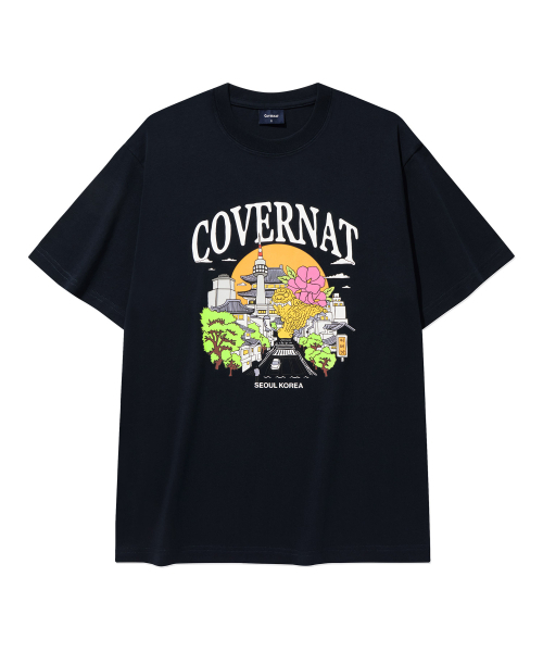COVERNAT(カバーナット)の「シティTシャツ ネイビー(Tシャツ/カットソー・レディース・その他・X-SMALL/SMALL/MEDIUM/LARGE/X-LARGE/XX-LARGE)」の2枚目の写真