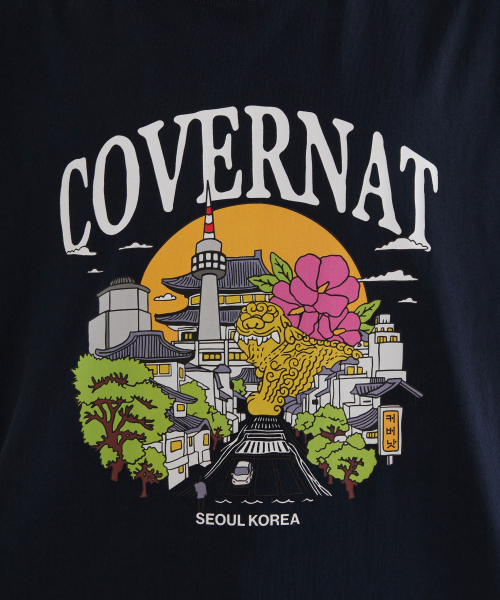 COVERNAT(カバーナット)の「シティTシャツ ネイビー(Tシャツ/カットソー・レディース・その他・X-SMALL/SMALL/MEDIUM/LARGE/X-LARGE/XX-LARGE)」の7枚目の写真