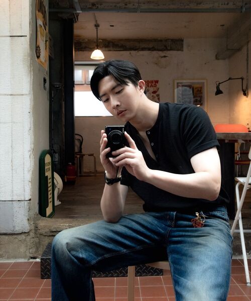 JUAN HOMME(ジュアンオム)の「ヘンリーネックハーフスリーブ(ブラック)(Tシャツ/カットソー・メンズ・その他・SMALL/MEDIUM/LARGE)」の9枚目の写真