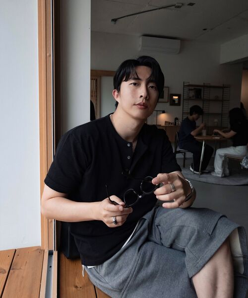 JUAN HOMME(ジュアンオム)の「ヘンリーネックハーフスリーブ(ブラック)(Tシャツ/カットソー・メンズ・その他・SMALL/MEDIUM/LARGE)」の14枚目の写真