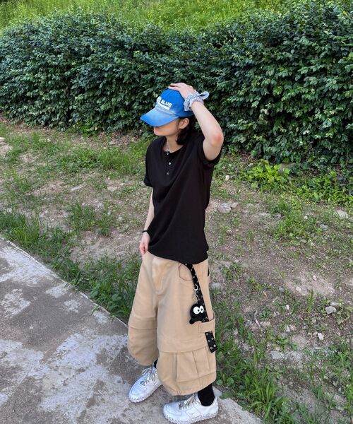 JUAN HOMME(ジュアンオム)の「ヘンリーネックハーフスリーブ(ブラック)(Tシャツ/カットソー・メンズ・その他・SMALL/MEDIUM/LARGE)」の15枚目の写真
