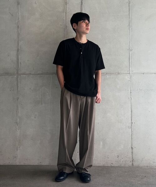 JUAN HOMME(ジュアンオム)の「ヘンリーネックハーフスリーブ(ブラック)(Tシャツ/カットソー・メンズ・その他・SMALL/MEDIUM/LARGE)」の17枚目の写真
