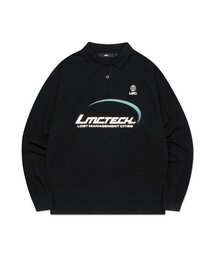 LMC( )��TECH PK COLLAR LONG SLV TEE black(�|���V���c)