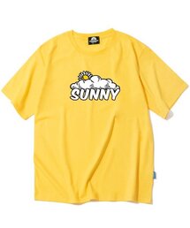 SUNNY & CLOUD GRAPHIC Tシャツ - イエロー