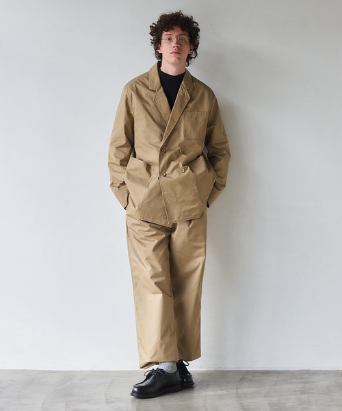 NewAnce(ニュアンス)の「【NewAnce】Wide Two-Tuck Pants / ワイドツータックパンツ スラックス -オリジナルツイルシリーズ- ≪セットアップ対応可≫(スラックス・メンズ・ベージュ/ブラック・S/M/L)」の20枚目の写真