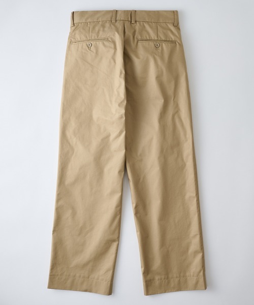 NewAnce(ニュアンス)の「【NewAnce】Wide Two-Tuck Pants / ワイドツータックパンツ スラックス -オリジナルツイルシリーズ- ≪セットアップ対応可≫(スラックス・メンズ・ベージュ/ブラック・S/M/L)」の4枚目の写真