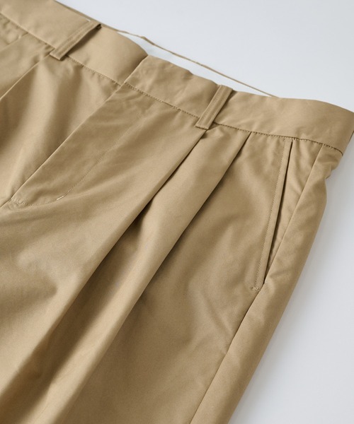 NewAnce(ニュアンス)の「【NewAnce】Wide Two-Tuck Pants / ワイドツータックパンツ スラックス -オリジナルツイルシリーズ- ≪セットアップ対応可≫(スラックス・メンズ・ベージュ/ブラック・S/M/L)」の9枚目の写真