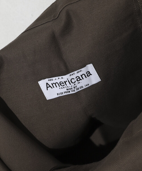 AMERICANA(アメリカーナ)の「Americana × Firsthand/アメリカーナ 別注 エンブロイダリー トート M / サイドポケット付き トートバッグ / A4収納可能(トートバッグ・レディース・ブルーグリーン/ダークブラウン/ピンク/レモンイエロー・FREE)」の9枚目の写真